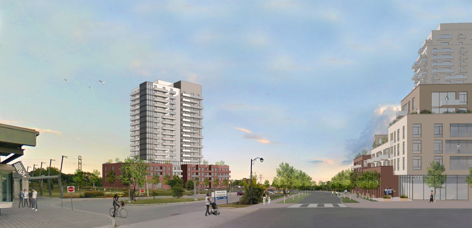 A concept image of the development site at 705 Warden Avenue